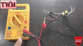 MINI LED DRIVER EXPERIMENT & MULTIMETER  OUTPUT VOLTAGE CHECK & LED KIT TEST @MANISHCHANDRA14