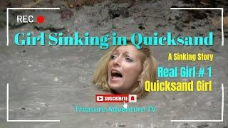 Girl Sinking in Quicksand || Quicksand Girl #survival #adventure #quicksand