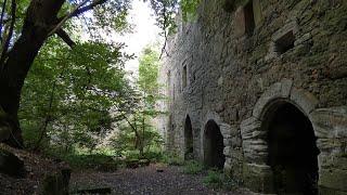 Exploring a mystical castle ruin from the middle Ages - creepy dungeon found! (full tour)