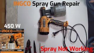 INGCO Spray Gun Repair | Spray Not Working | Proper Repairing & Cleaning | 100% Working