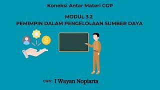 Koneksi Antar Materi CGP Modul 3.2.  Pemimpin dalam Pengelolaan Sumber Daya