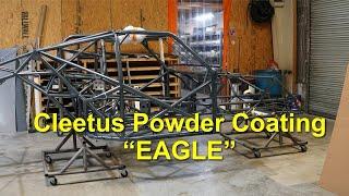 CLEETUS MCFARLAND POWDER COATING "EAGLE" /CJ RACE CARS