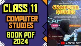 First Year New Computer Studies Book 2024 PDF Sindh Board Academic Avenue