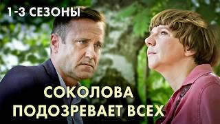 ЛУЧШИЙ СЕРИАЛ для любителей ДЕТЕКТИВОВ в маленьких городах / Соколова подозревает всех, 1-3 сезоны