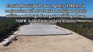 Solar Farm construction project near Bronson, Florida.  Updated on January 4, 2025