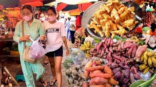 Walk Around @Chbar Ampov Market Fresh Food - Phnom Penh Market Street Food tour in Cambodia