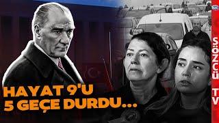 Hayat 9'u 5 Geçe Durdu: Yurdun Dört Bir Yanında Atatürk'e Saygı Duruşları