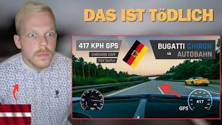 Latvian React to Germans On Bugatti Chiron Hit 417 KPH on Autobahn