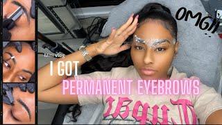 The Perfect Brows| I got Permanent Makeup in ATLANTA!| Browznbeauty| Tany B