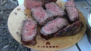 One Pot Meal / Reverse Sear NY Steak And Potatoes On The Firebox Stove.