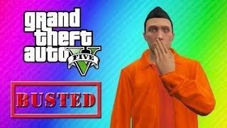 GTA 5 Online Funny Moments Prison Edition (Giant Tunnel, Prison Bath, Escape!)