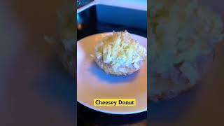 Donut topped with my favorite cheese #homemade #sogood #yummy #cheflife #alwaysonthego #unstoppable