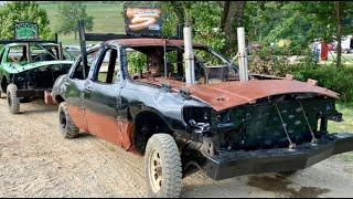 Full Size Limited Weld Demolition Derby at the Bullskin Township Fair Big Cars August 17, 2024