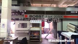 BOBST 20Six Second Hand 8 Colours CI flexo presses Machines. MachinePoint.