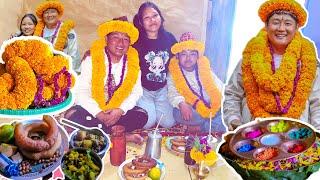 Tihar special vlog//celebrate nepali hindu festival Tihar(बोक्नै नसक्ने माला लगाइयो)