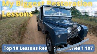 Top10 restoration lessons restoring a 1955 Series 1 Land Rover