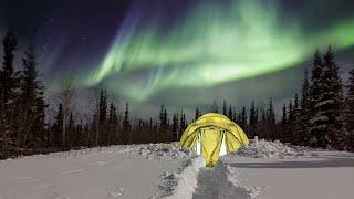 Hot Tent Camping in Alaska  (surrounded by wolves)