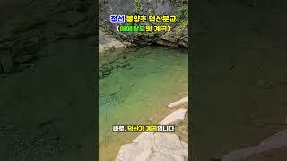 [빈집여지도] 강원 정선, 폐교가는 길 에메랄드빛 계곡 #덕산분교 #덕산기계곡 #폭염