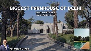 BIGGEST FARMHOUSE OF DELHI | 2 ACRE 9600 YARDS VILLA IN SOUTH DELHI | RESORT LOOK WITH ENDLESS GREEN