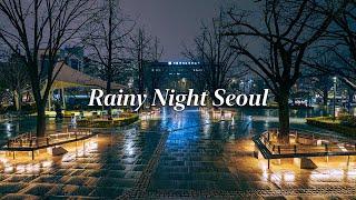 ️ Rainy Night Walk in Seoul | Hyehwa-ro to Bukchon Street | ASMR Travel Korea 4K HDR