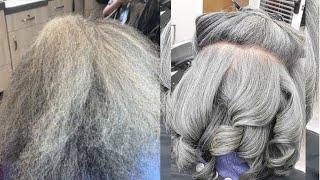 50+ Clean And Youthful Grayhair Silkpress For All Hair Lengths