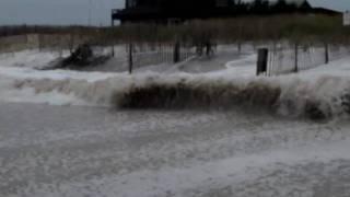 Hurricane Earl churns up the ocean at Fire Island