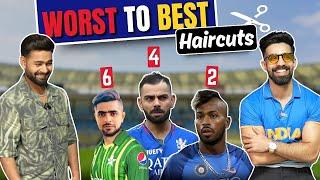 Me & Rishabh Pant RATES WORST To BEST HAIRSTYLES|Virat Kohli| World cup| Hardik Panday |Shubman Gill