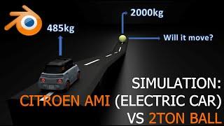 Citroen Ami (Electric Car) - Physics Simulation/Animation