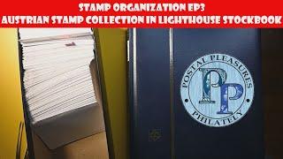 Stamp Organization Ep3 - Austrian Stamps In A Lighthouse Stock Book