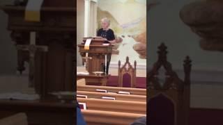 Dorothy Norman singing at The First Baptist Church Blossburg