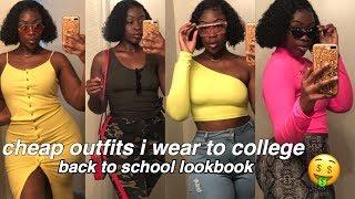 affordable college outfit ideas/ lookbook 2019-2020 || QueenKee