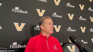 Arkansas head coach John Calipari recaps 90-77 win over Vanderbilt