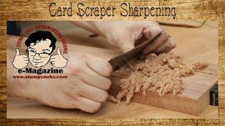 5 steps for easy woodworking card/cabinet scraper sharpening