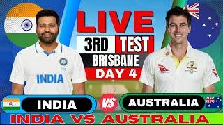 Live: India vs Australia 3rd Test Day 4 | Live Score & Commentary | IND vs AUS BGT 2024 | Live match