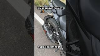 R1M AKRAPOVIC EXHAUST INSTALLED IN SUZUKI GIXXER SF 250