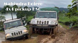 Mahindra bolero 4x4 pickup bs6 at work | Slippery road | offroad at work