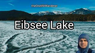 Exploring Eibsee Lake's Frozen Beauty | Ice Walking Adventure| GERMANY | Marathi vlog