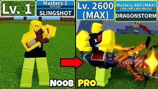 Beating Blox Fruits using All Guns! Level 0 to Max Level Noob to Pro in Blox Fruits!