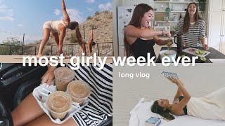 most girly vlog ever — hometown bestie comes to visit, wholesome nights at home & trip to California