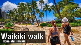 Waikiki walk Honolulu Hawaii 5k