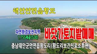 22-33[충남태안군지역토지][안면읍황도리땅]황도항후편,황도리보건진료소윗쪽,자연환경보전지역,밭(530py)매매~