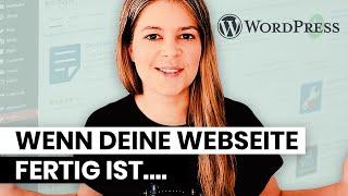 WordPress Webseite online stellen  unbedingt beachten ️ (WordPress Tutorial deutsch)