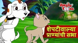 Sheptiwalya Pranyanchi Sabha | Sasa To Sasa  |ससा आणि कासव JingleToons Marathi Balgeet