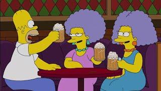 The Simpsons: Homer becomes friends with Patty and Selma.