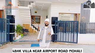 4Bhk Villa Near Airport Road Mohali, बेहतरीन लोकेशन पर