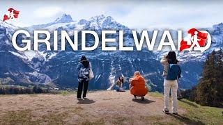 Switzerland Grindelwald - Most Amazing Village Walking Tour with Stunning Snow-Capped Mountains 