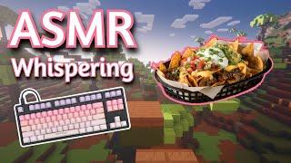 ASMR Gaming | MINECRAFT PARKOUR EATING TACO BELL | Keyboard/Mouse Sounds 