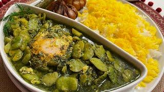 طرز تهیه باقلا قاتق اصیل گیلانی فوق العاده خوشمزه با تمام نکات و رسپی آسان و راحت در کمترین زمان