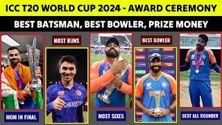 ICC T20 World Cup Final 2024 Post Match Presentation | All Award Winners | India Team Celebration