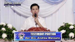 JMCIM | Testimony Portion | Bel. Bro. Andrew Manzano | March 20, 2022